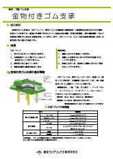 金物付きゴム支承（固定・可動支承）